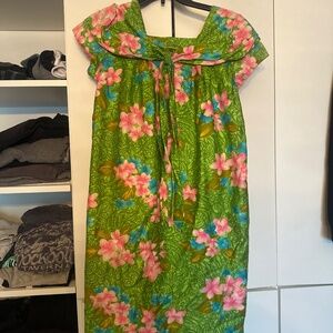 Colorful Vintage dress/ mini mumu